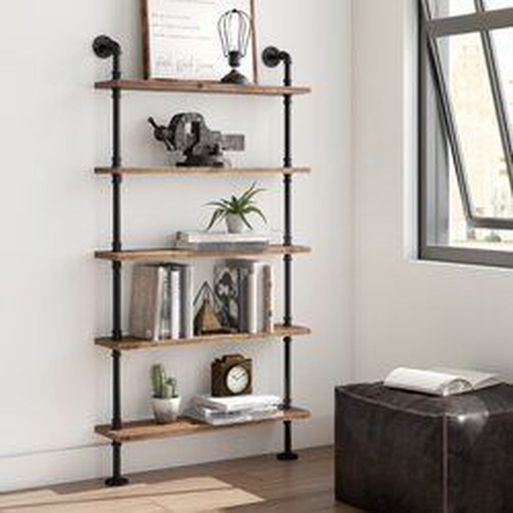 Innovative DIY Industrial Pipe Shelves You Can Make At Home 45