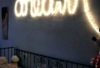 Pretty DIY Fairy Light Ideas For Minimalist Bedroom Decoration 21