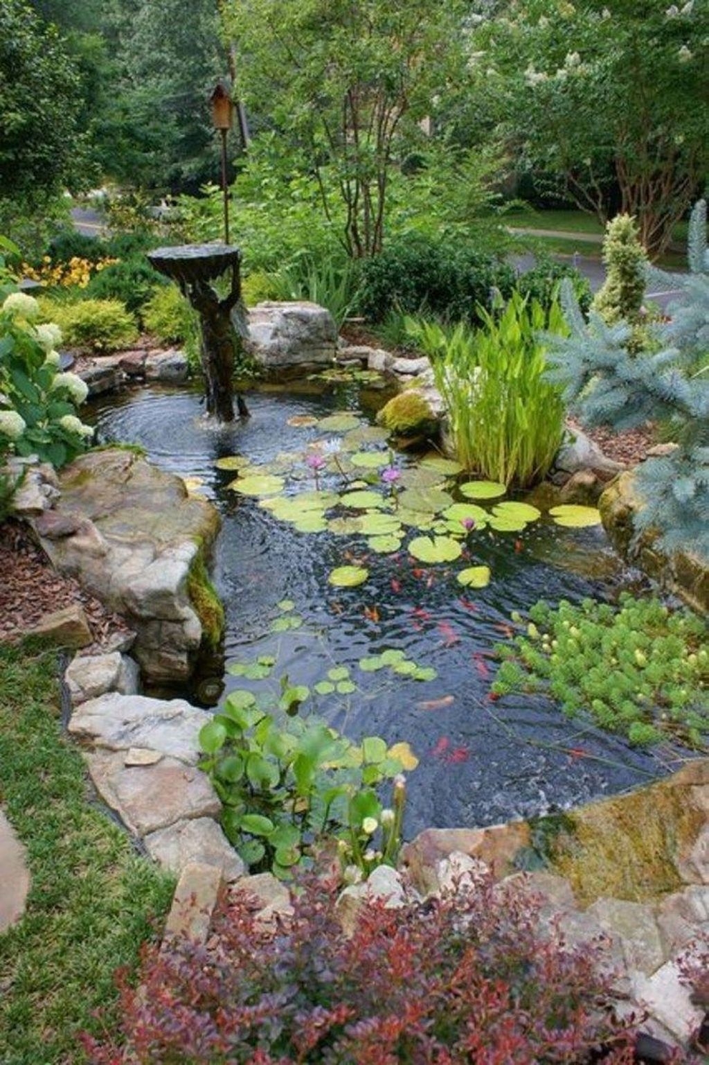 Adorable Fish Ponds Inspirations For Your Home 30