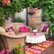 Comfy Spring Backyard Ideas With A Seating Area That Make You Feel Relax 11