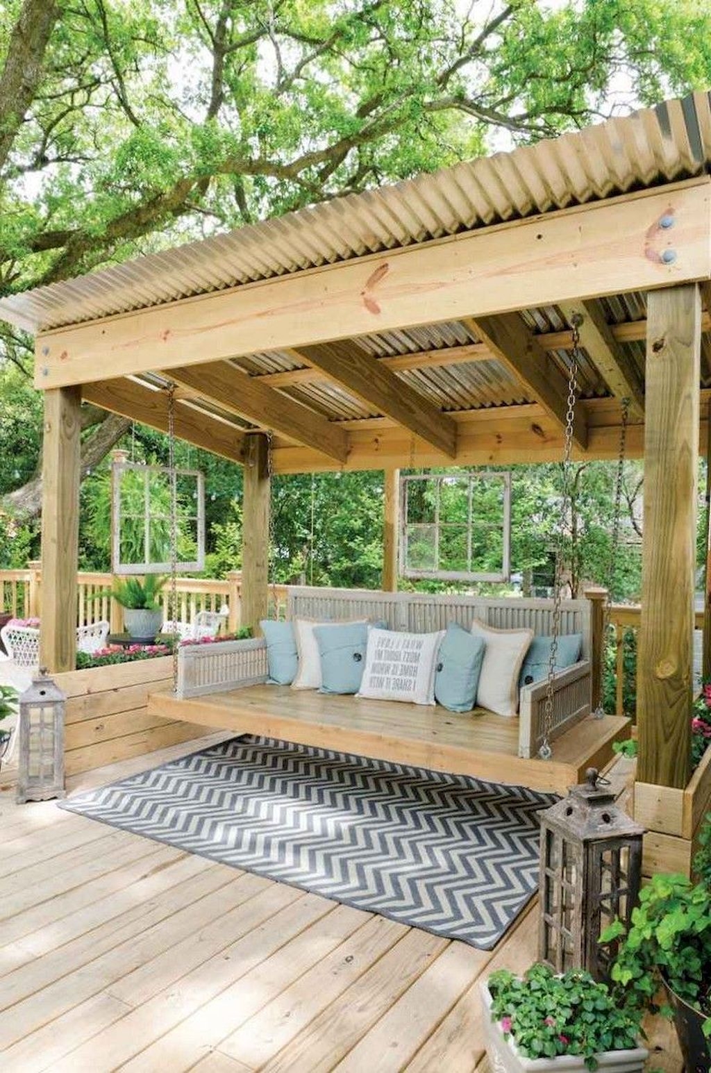 Comfy Spring Backyard Ideas With A Seating Area That Make You Feel Relax 28