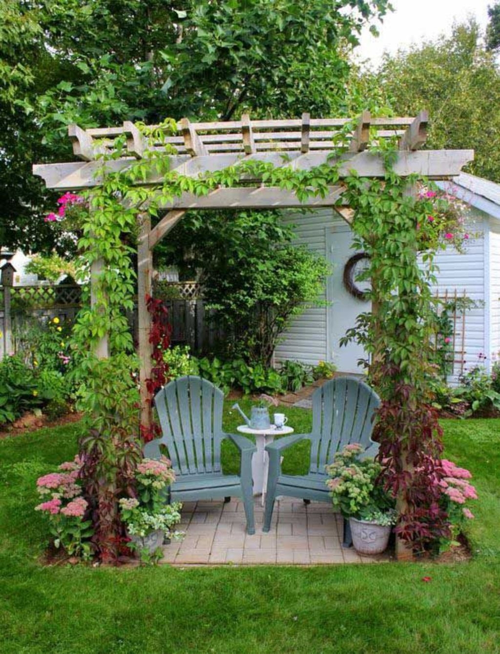 Comfy Spring Backyard Ideas With A Seating Area That Make You Feel Relax 40