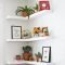 Creative Floating Corner Shelves For Living Room Organization Ideas 27