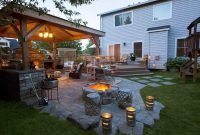 Marvelous Backyard Fireplace Ideas To Beautify Your Outdoor Decor 08