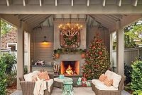 Marvelous Backyard Fireplace Ideas To Beautify Your Outdoor Decor 22