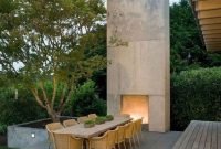Marvelous Backyard Fireplace Ideas To Beautify Your Outdoor Decor 43