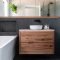 Unordinary Bathroom Design Ideas With Stunning Wood Shades 24