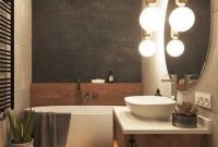 Unordinary Bathroom Design Ideas With Stunning Wood Shades 27