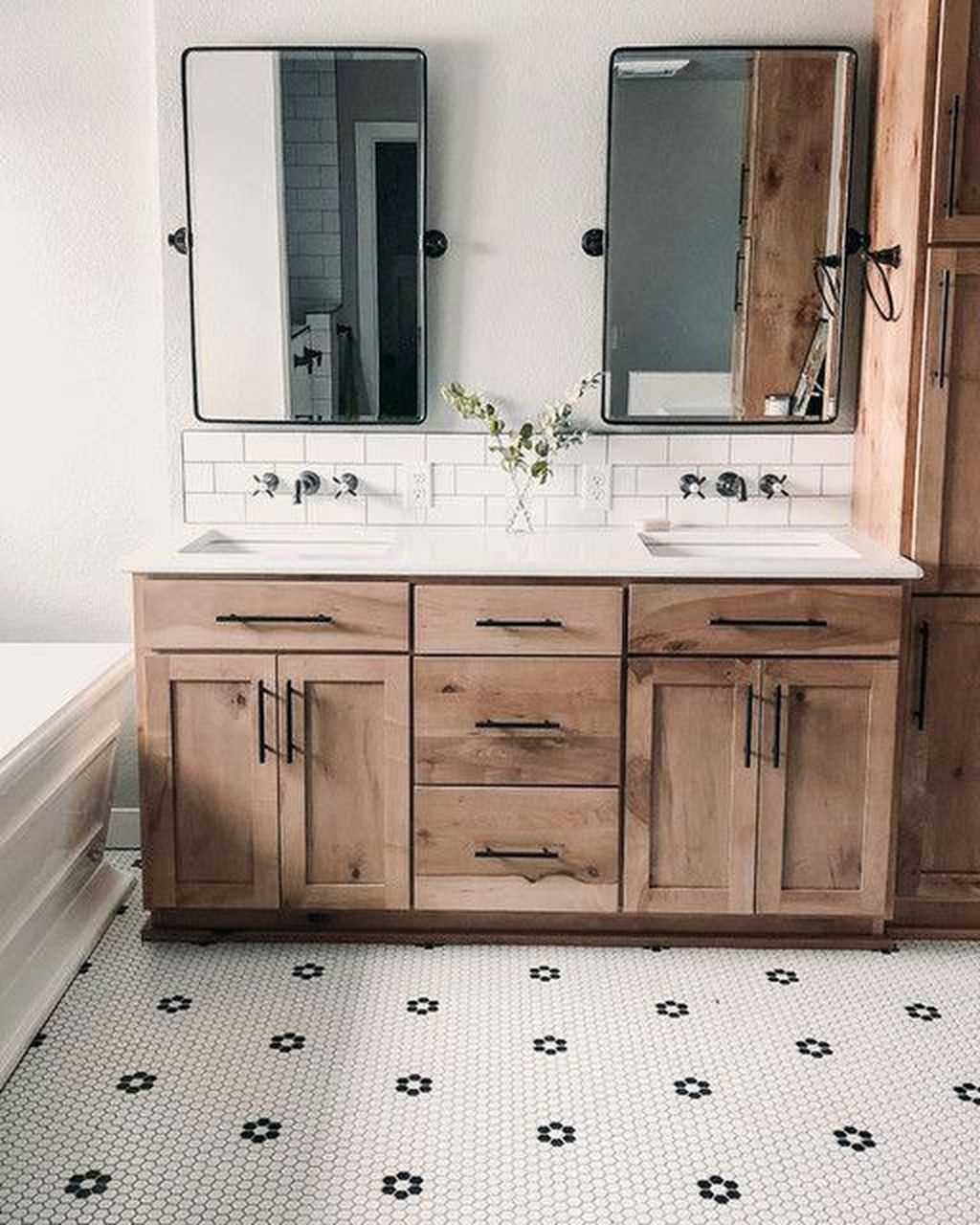 Unordinary Bathroom Design Ideas With Stunning Wood Shades 29