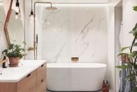 Unordinary Bathroom Design Ideas With Stunning Wood Shades 30