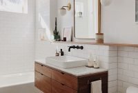 Unordinary Bathroom Design Ideas With Stunning Wood Shades 35