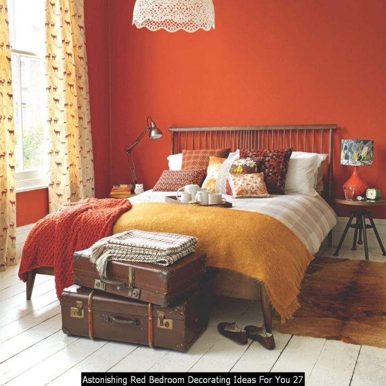 20+ Astonishing Red Bedroom Decorating Ideas For You
