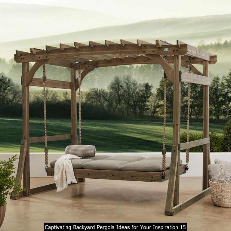 20+ Captivating Backyard Pergola Ideas For Your Inspiration