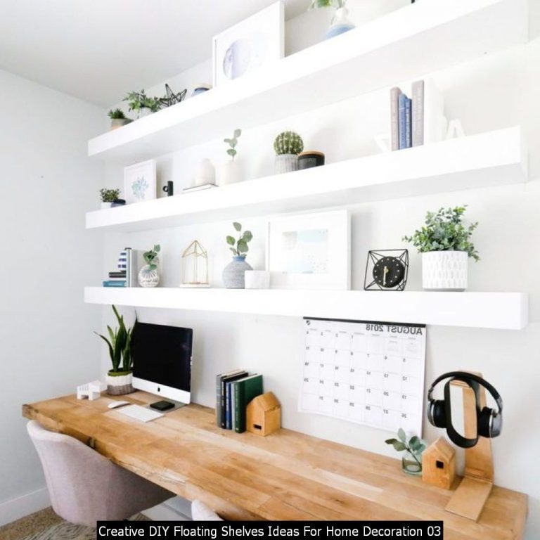 30+ Creative DIY Floating Shelves Ideas For Home Decoration