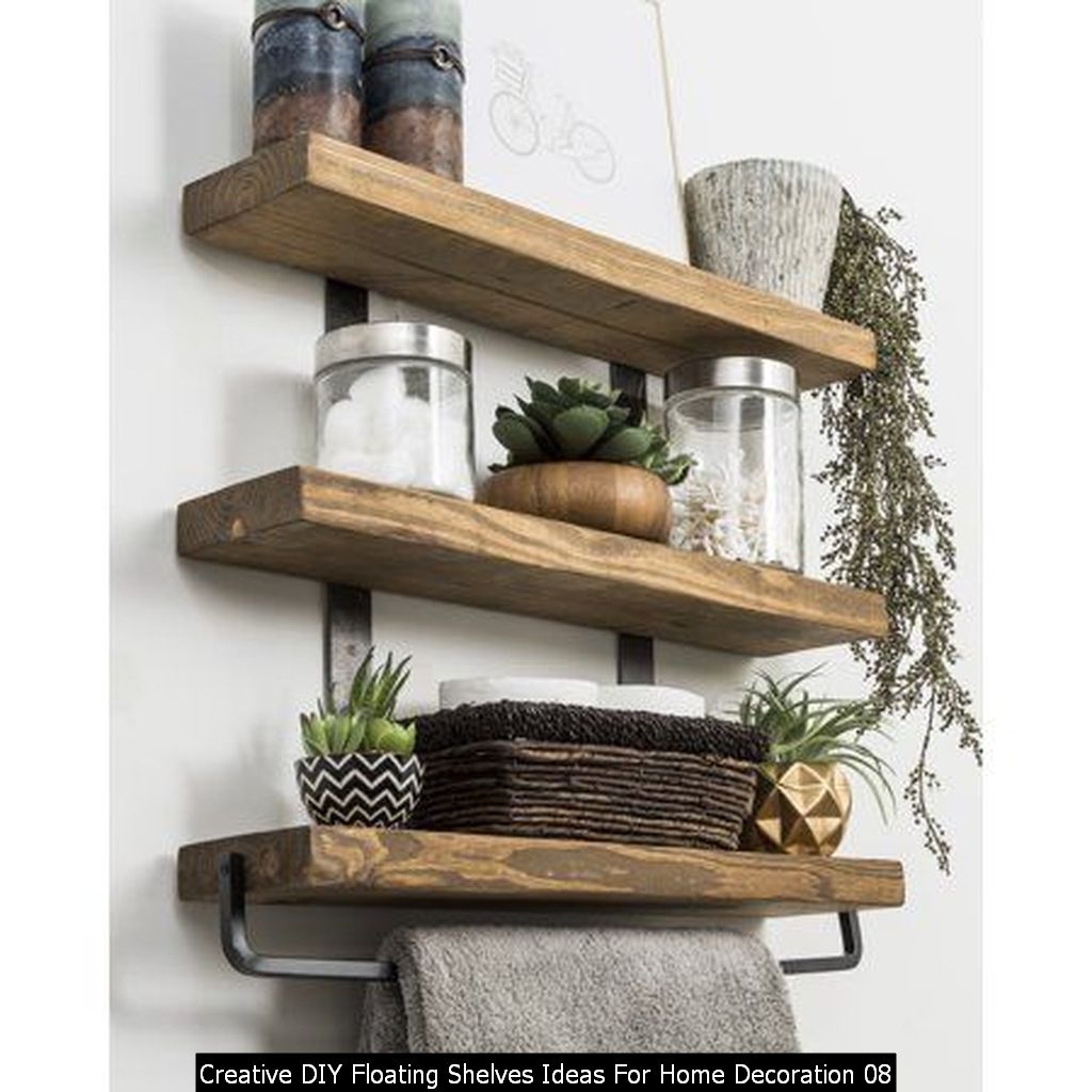 Creative DIY Floating Shelves Ideas For Home Decoration 08