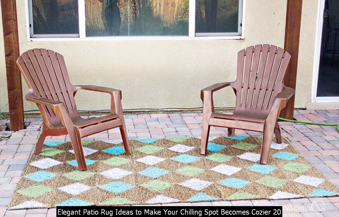 Elegant Patio Rug Ideas To Make Your Chilling Spot Becomes Cozier 20