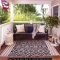Elegant Patio Rug Ideas To Make Your Chilling Spot Becomes Cozier 23