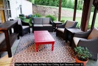 Elegant Patio Rug Ideas To Make Your Chilling Spot Becomes Cozier 32