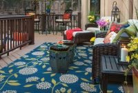 Elegant Patio Rug Ideas To Make Your Chilling Spot Becomes Cozier 33