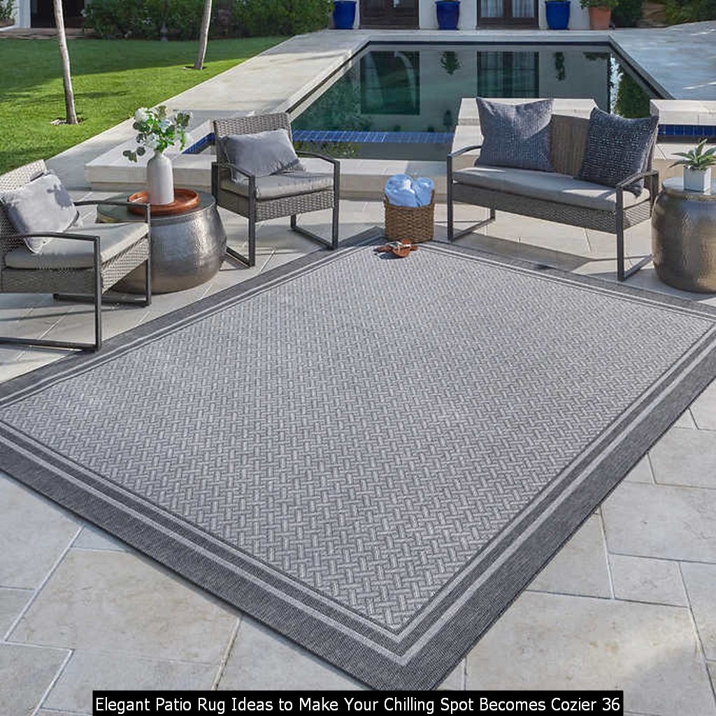 Elegant Patio Rug Ideas To Make Your Chilling Spot Becomes Cozier 36