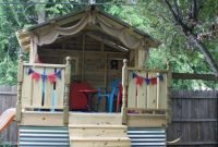 Enjoyable Outdoor Playhouses Ideas To Live Childhood Adventures 05