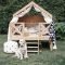 Enjoyable Outdoor Playhouses Ideas To Live Childhood Adventures 21