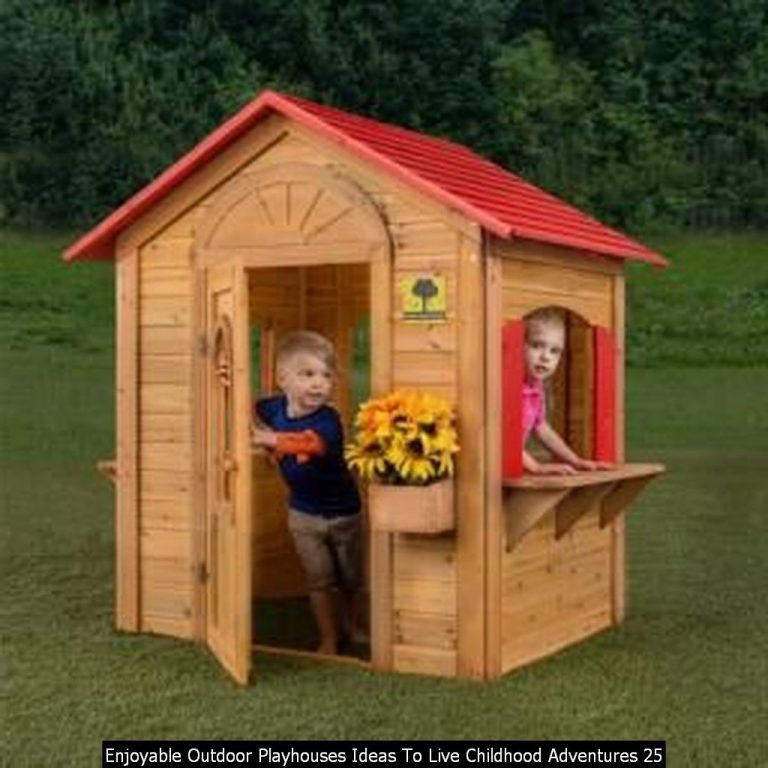 20+ Enjoyable Outdoor Playhouses Ideas To Live Childhood Adventures