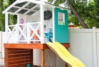 Enjoyable Outdoor Playhouses Ideas To Live Childhood Adventures 33