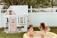 Enjoyable Outdoor Playhouses Ideas To Live Childhood Adventures 36