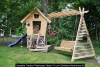 Enjoyable Outdoor Playhouses Ideas To Live Childhood Adventures 45