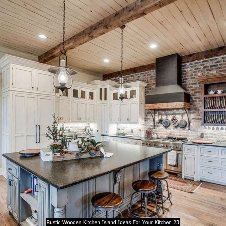 30+ Rustic Wooden Kitchen Island Ideas For Your Kitchen – LOVAHOMY