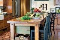 Rustic Wooden Kitchen Island Ideas For Your Kitchen 39