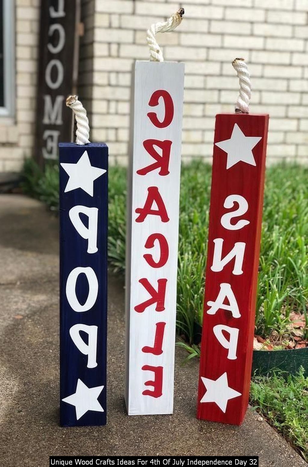 Unique Wood Crafts Ideas For 4th Of July Independence Day 32